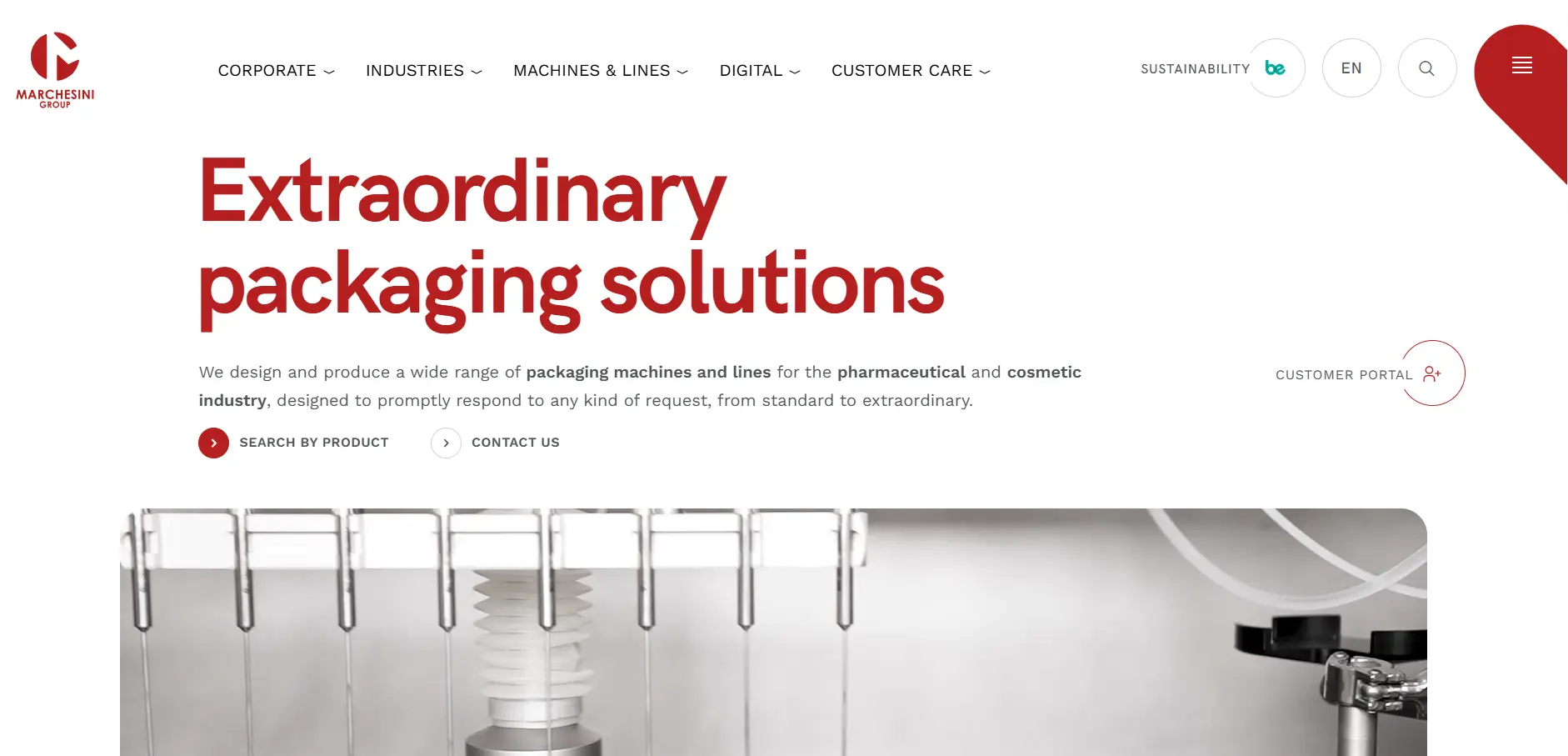 Marchesini Group(이탈리아) – 고속 주사기 충전 라인