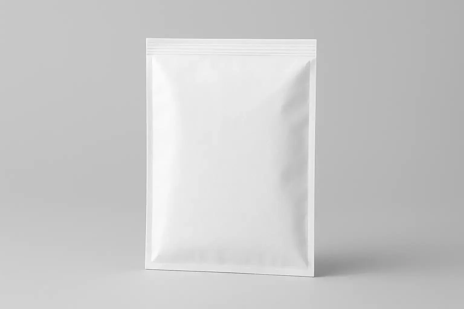 Una bolsa con sello de tres lados