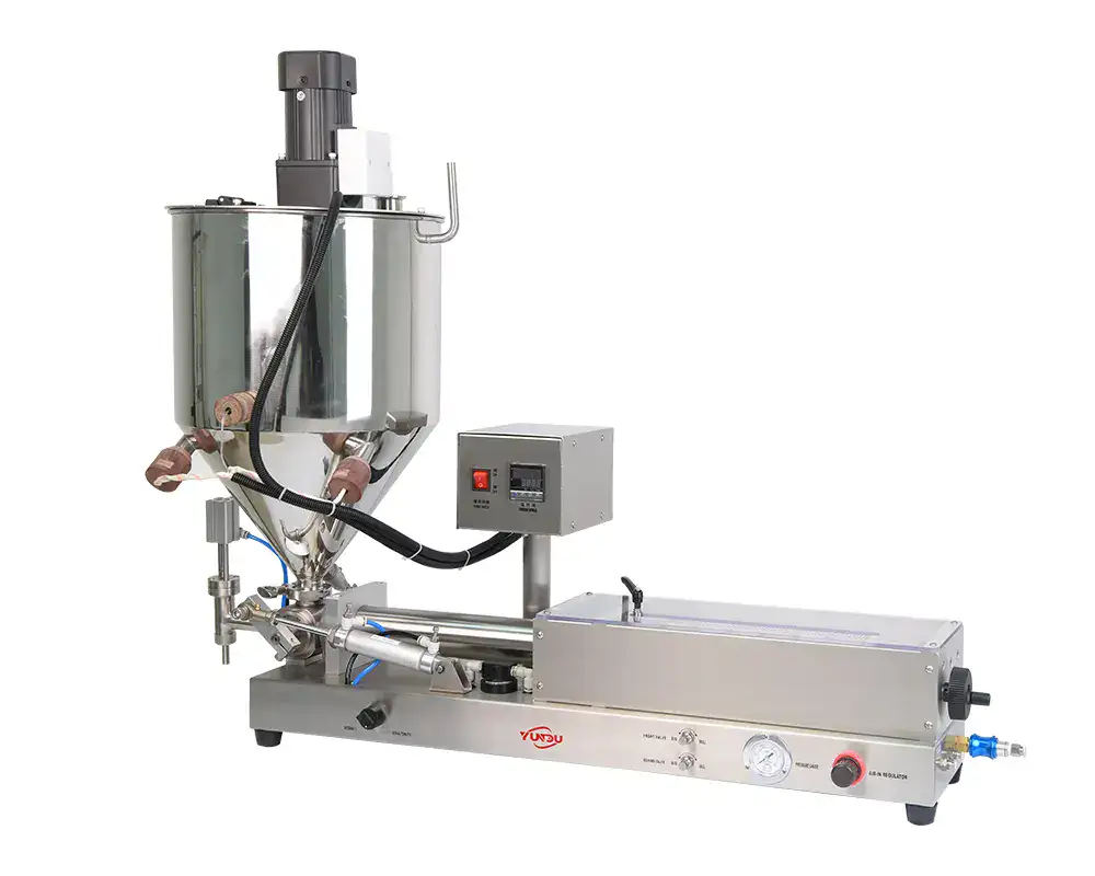 Riempitrice pneumatica a testa singola YDQG-500 con tramoggia riscaldata