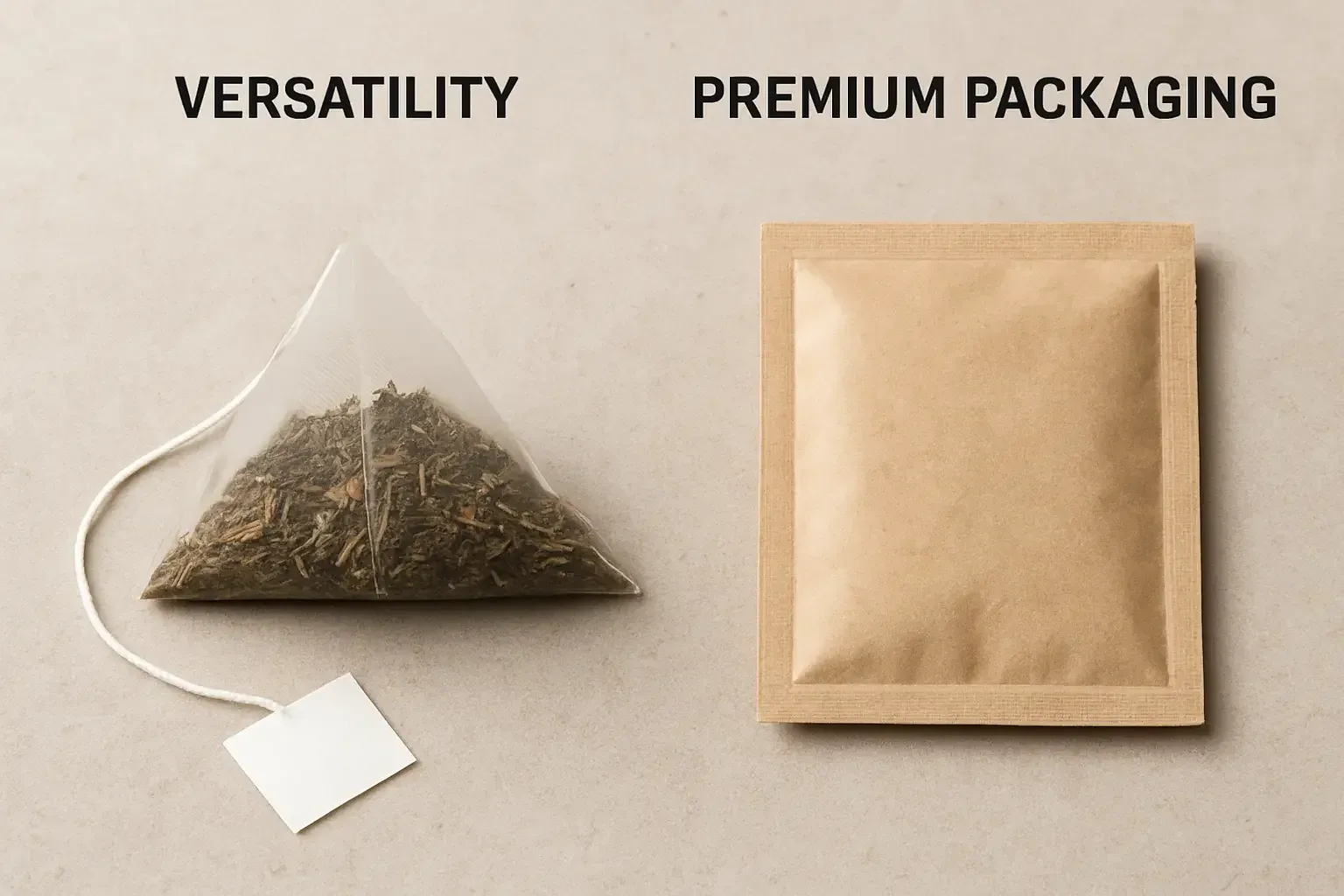 피라미드형 티백 vs 납작한 티백