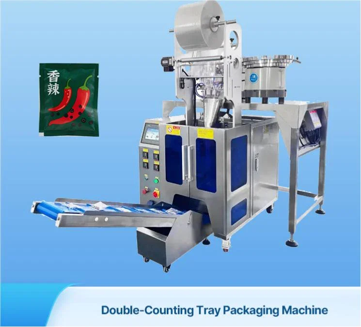 Vertical Packaging Machine – Equipped with Conveyor Belt and Vibratory Bowl Feeder