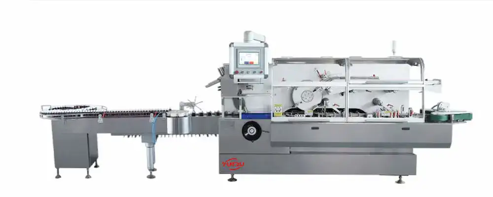 Machine d'encartonnage horizontale pour emballages blister pharmaceutiques et notices d'utilisation